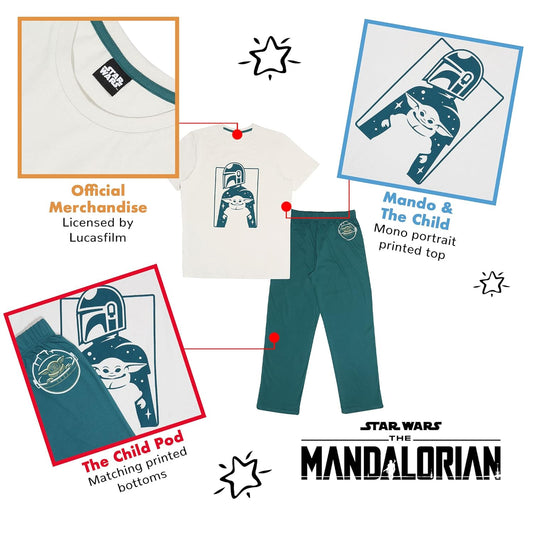 Men’s Star Wars The Mandalorian & Grogu Pajama Set – Comfortable Loungewear