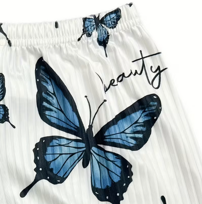 Butterfly Print Cami & Shorts Pyjama Set – Cosy Nightwear