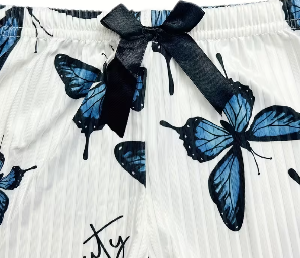 Butterfly Print Cami & Shorts Pyjama Set – Cosy Nightwear