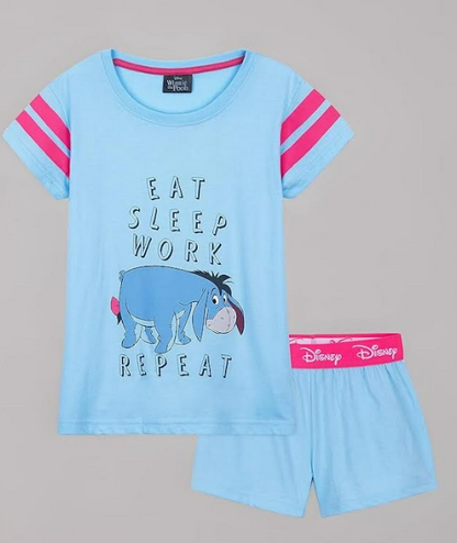 Disney Eeyore Pyjamas for Teens – 2 Piece Nightwear Set