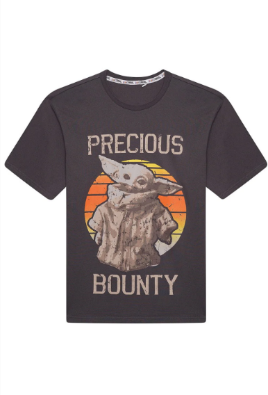 Official Star Wars The Mandalorian Mens T-Shirt Grogu Baby Yoda Precious Bounty