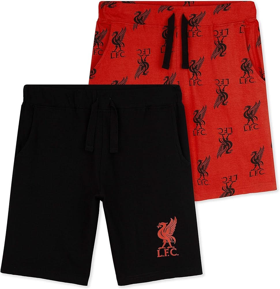 LFC Liverpool Boys Lounge & Pyjama Shorts 2 Pack – Official Licensed