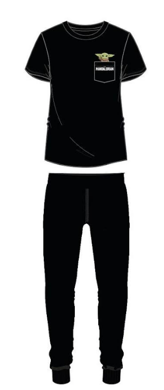 The Mandalorian "Pocket Grogu" Lounge Set - Black