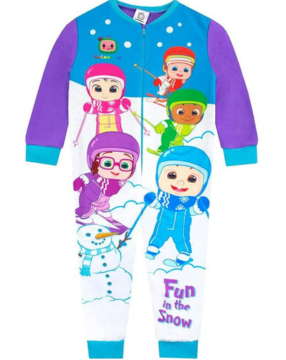 Cocomelon Kids Toddler Pyjamas One Piece All in One Jumpsuit