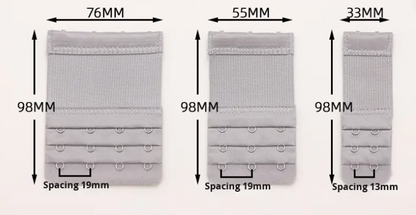 Elastic Bra Extenders Adjustable Bra Strap Extension | 2, 3 & 4 Hook