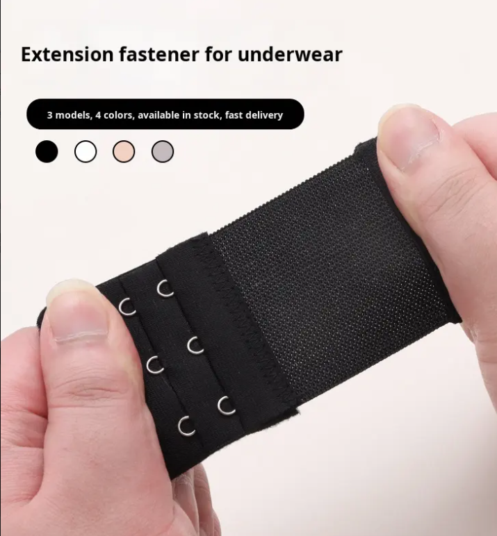 Elastic Bra Extenders Adjustable Bra Strap Extension | 2, 3 & 4 Hook